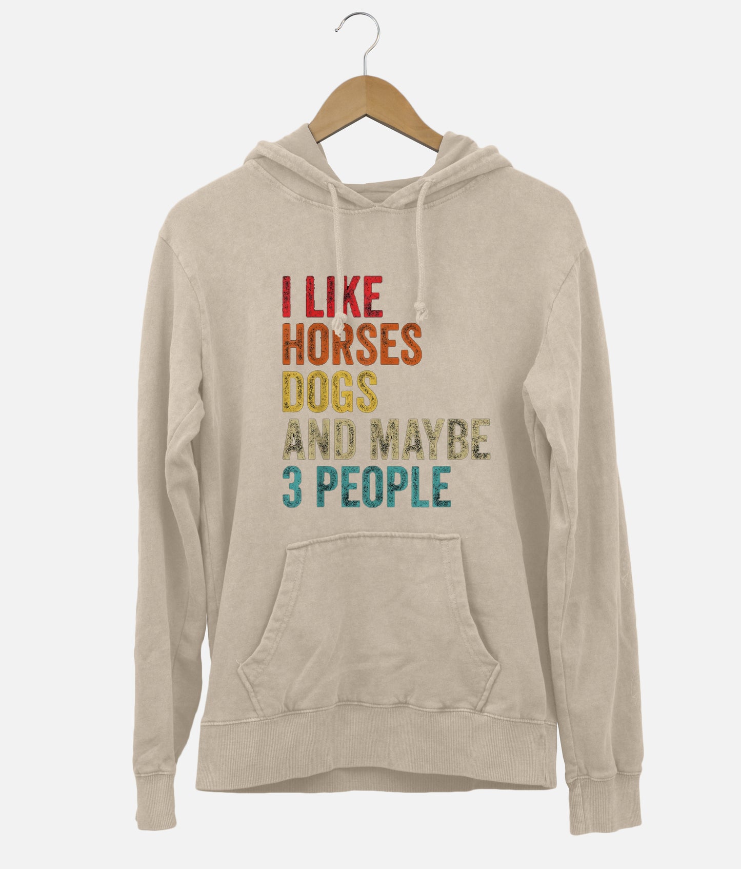 I Like Horses Dogs And Maybe 3 People Hoodie (Unisex)