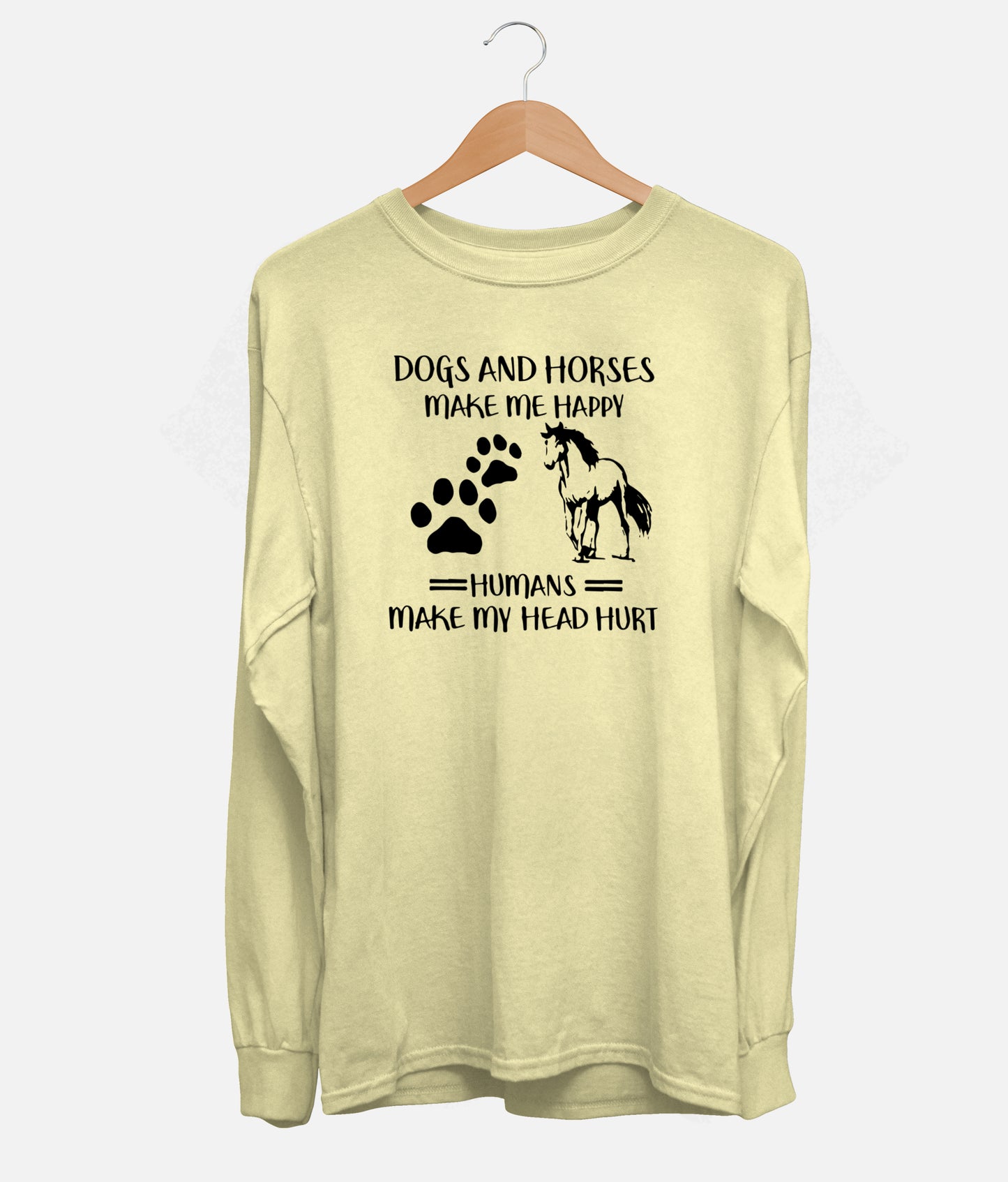 Dogs And Horses Long Sleeve (Unisex)