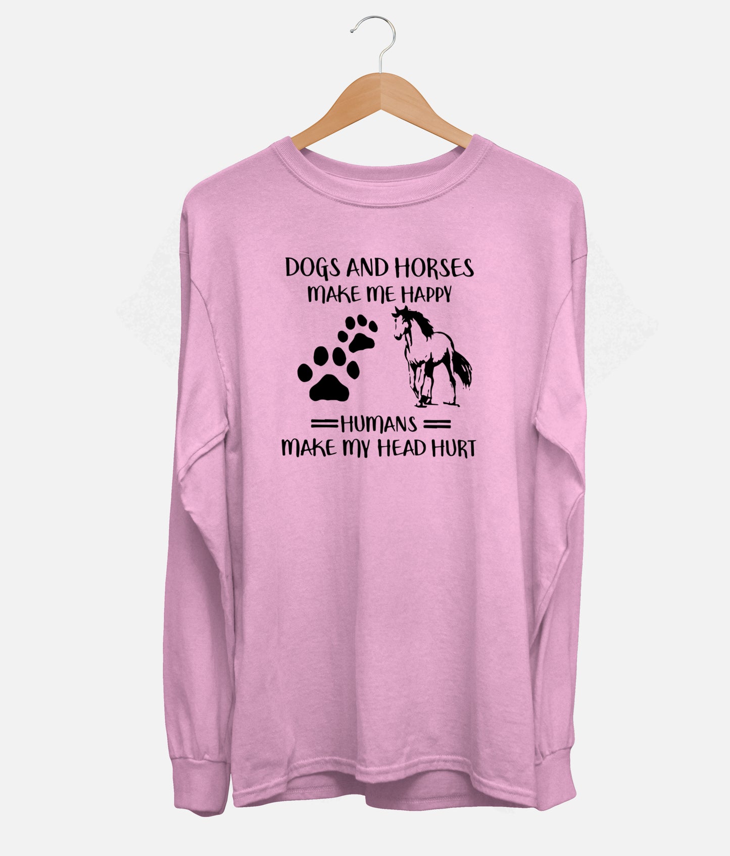 Dogs And Horses Long Sleeve (Unisex)