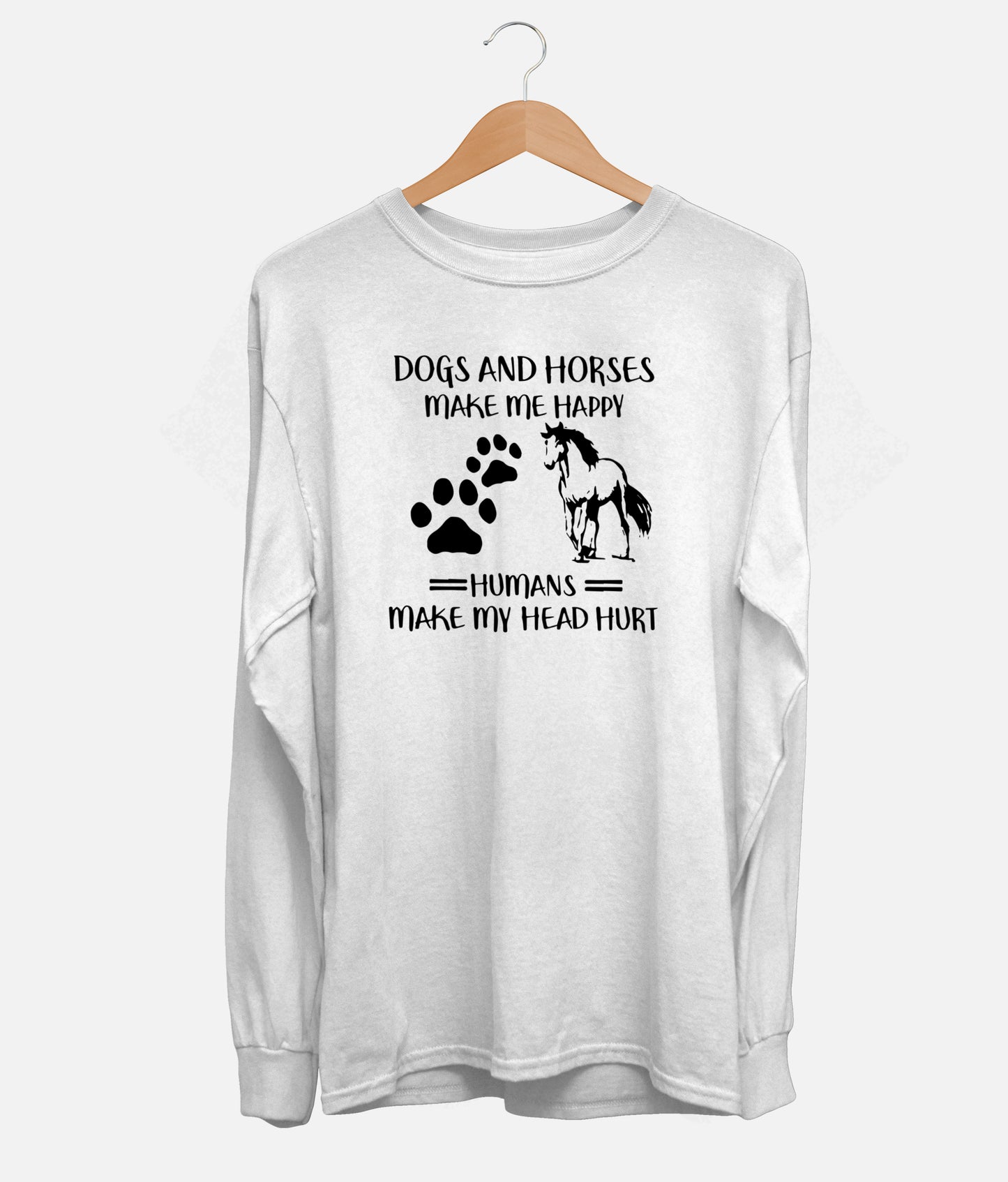 Dogs And Horses Long Sleeve (Unisex)